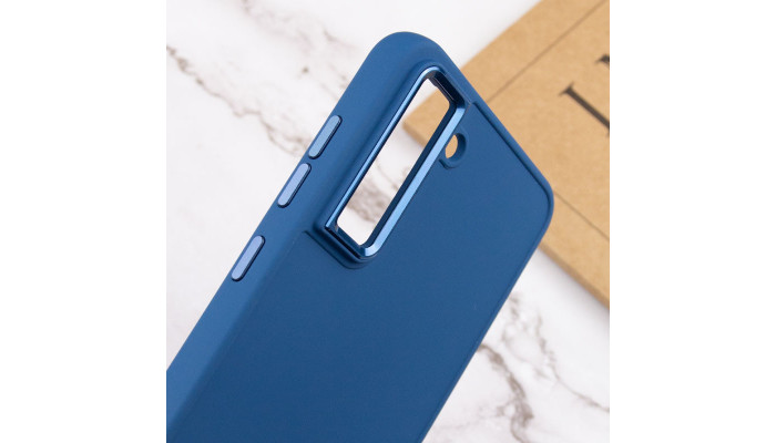 TPU чехол Bonbon Metal Style для Samsung Galaxy S23 Синий / Denim Blue - фото