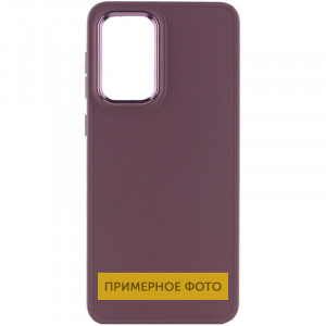 TPU чехол Bonbon Metal Style для Samsung Galaxy S23 Ultra Бордовый / Plum