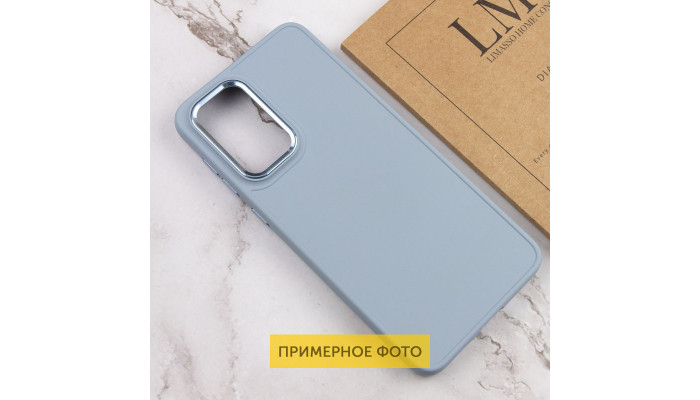 TPU чохол Bonbon Metal Style для Samsung Galaxy S23 Ultra Блакитний / Mist blue - фото
