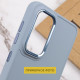 TPU чехол Bonbon Metal Style для Samsung Galaxy S23 Ultra Голубой / Mist blue - фото