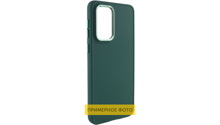 TPU чохол Bonbon Metal Style для Samsung Galaxy S23 Ultra Зелений / Army green - фото