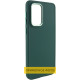 TPU чохол Bonbon Metal Style для Samsung Galaxy S23 Ultra Зелений / Army green - фото