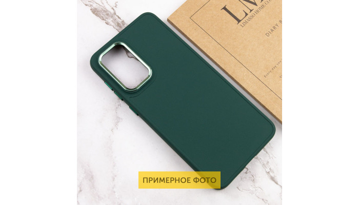 TPU чохол Bonbon Metal Style для Samsung Galaxy S23 Ultra Зелений / Army green - фото