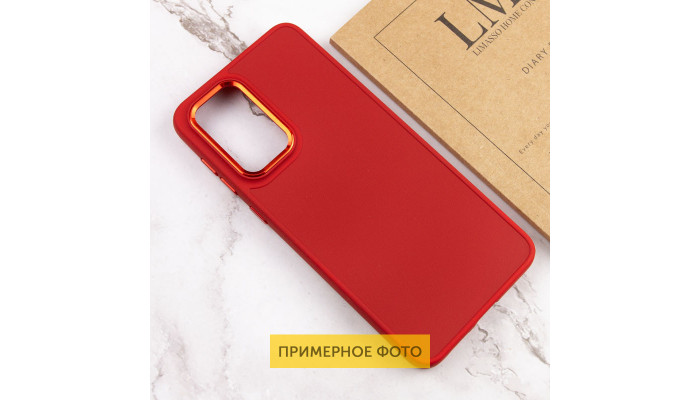 TPU чехол Bonbon Metal Style для Samsung Galaxy S23 Ultra Красный / Red - фото