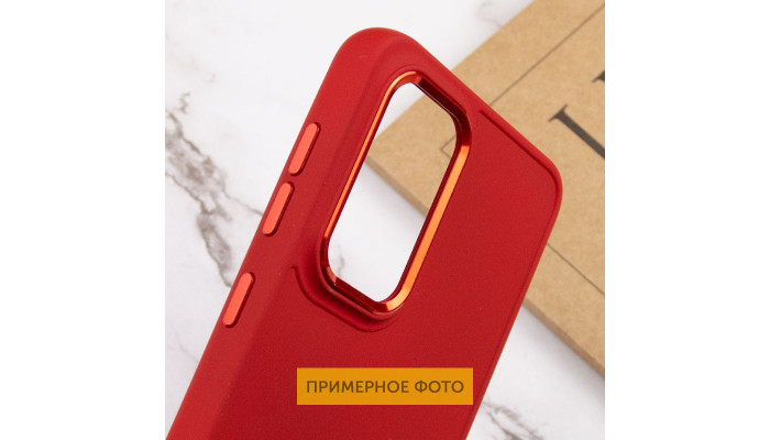 TPU чехол Bonbon Metal Style для Samsung Galaxy S23 Ultra Красный / Red - фото