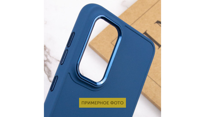 TPU чехол Bonbon Metal Style для Samsung Galaxy S23 Ultra Синий / Denim Blue - фото