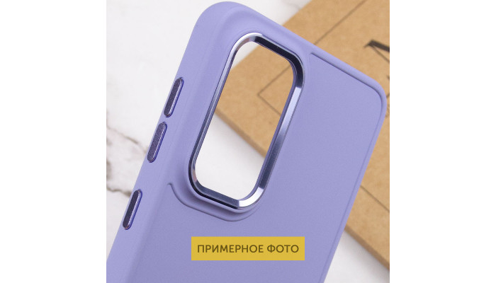 TPU чехол Bonbon Metal Style для Samsung Galaxy S23 Ultra Сиреневый / Dasheen - фото