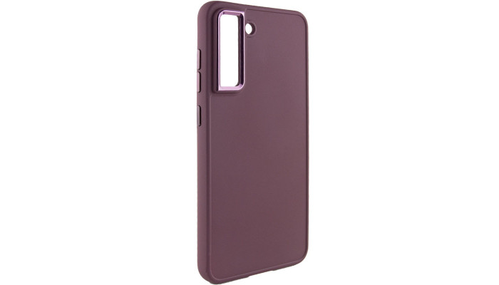 TPU чохол Bonbon Metal Style для Samsung Galaxy S23+ Бордовий / Plum - фото