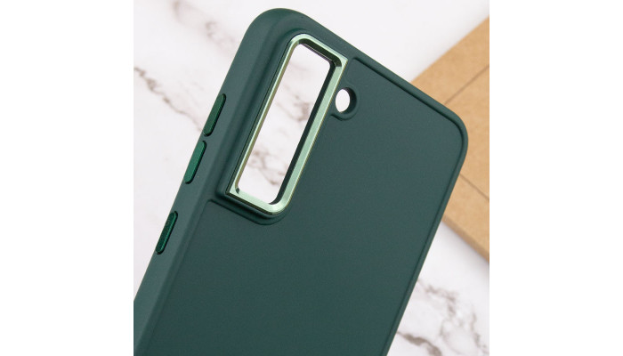 TPU чехол Bonbon Metal Style для Samsung Galaxy S23+ Зеленый / Pine green - фото