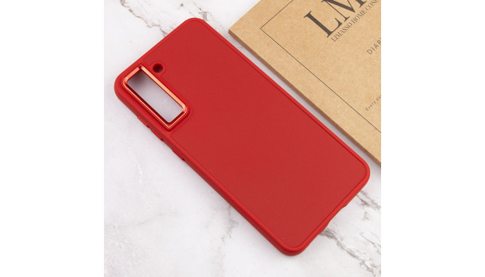 TPU чехол Bonbon Metal Style для Samsung Galaxy S23+ Красный / Red - фото