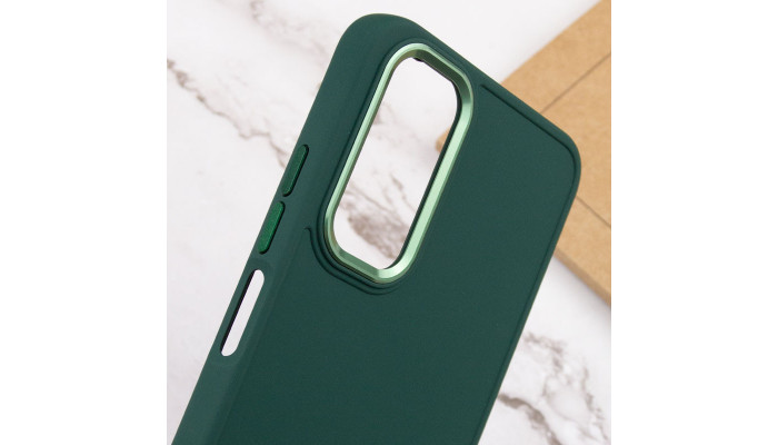 TPU чохол Bonbon Metal Style для Samsung Galaxy A34 5G Зелений / Army green - фото