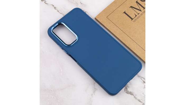 TPU чехол Bonbon Metal Style для Samsung Galaxy A34 5G Синий / Denim Blue - фото