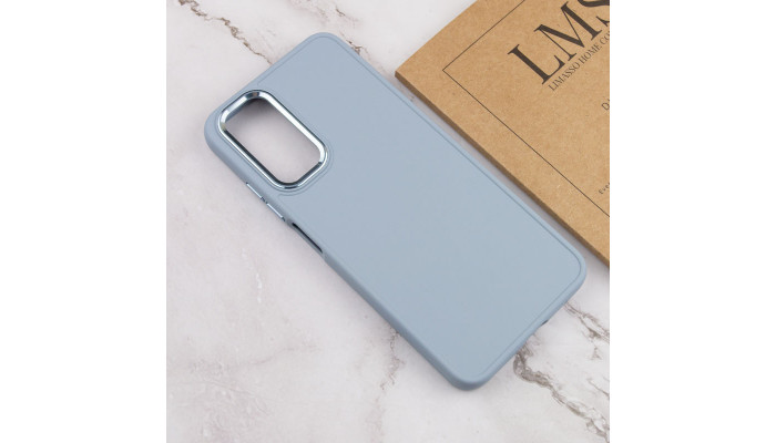 TPU чехол Bonbon Metal Style для Samsung Galaxy A14 4G/5G Голубой / Mist blue - фото