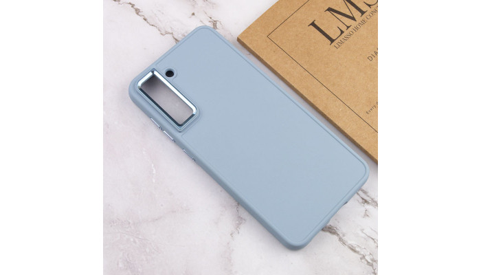 TPU чехол Bonbon Metal Style для Samsung Galaxy S24 Голубой / Mist blue - фото