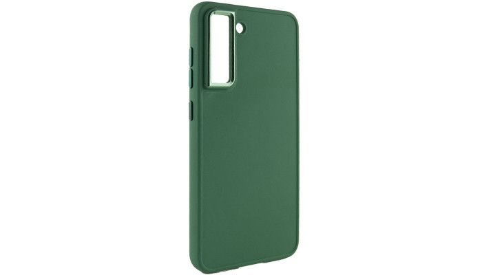 TPU чохол Bonbon Metal Style для Samsung Galaxy S24 Зелений / Army green - фото