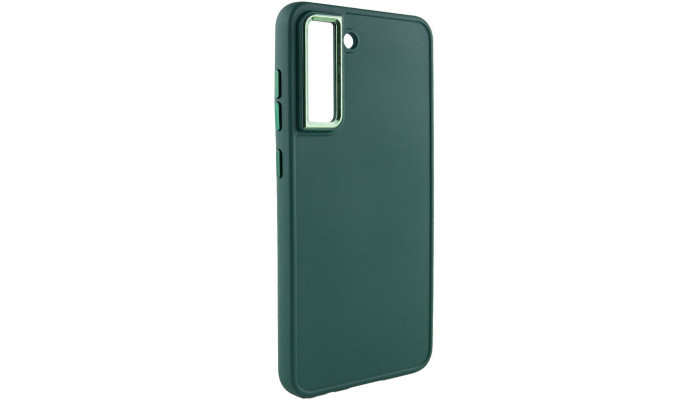 TPU чохол Bonbon Metal Style для Samsung Galaxy S24 Зелений / Pine green - фото