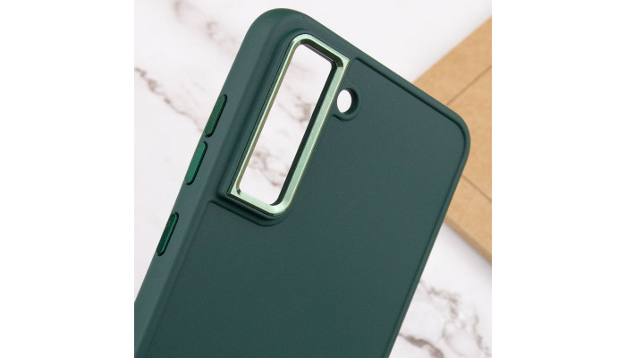 TPU чохол Bonbon Metal Style для Samsung Galaxy S24 Зелений / Pine green - фото