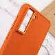 TPU чехол Bonbon Metal Style для Samsung Galaxy S24 Оранжевый / Papaya - фото