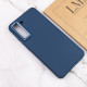 TPU чехол Bonbon Metal Style для Samsung Galaxy S24 Синий / Cosmos blue - фото