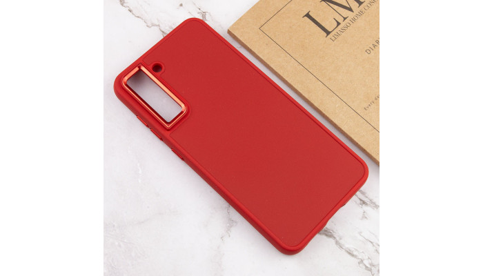 TPU чехол Bonbon Metal Style для Samsung Galaxy S24+ Красный / Red - фото