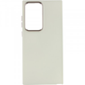 TPU чехол Bonbon Metal Style для Samsung Galaxy S24 Ultra Белый / White