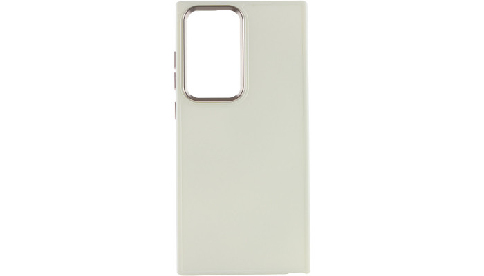 TPU чохол Bonbon Metal Style для Samsung Galaxy S24 Ultra Білий / White - фото