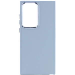 TPU чехол Bonbon Metal Style для Samsung Galaxy S24 Ultra Голубой / Mist blue