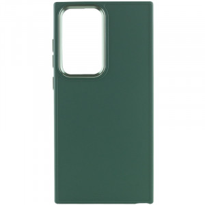 TPU чехол Bonbon Metal Style для Samsung Galaxy S24 Ultra Зеленый / Army green