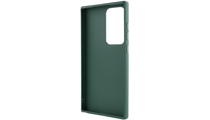 TPU чохол Bonbon Metal Style для Samsung Galaxy S24 Ultra Зелений / Army green - фото