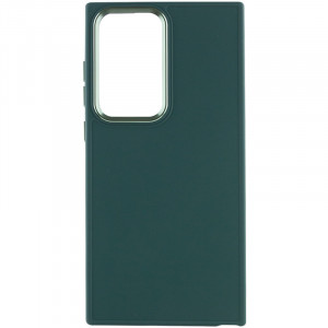 TPU чехол Bonbon Metal Style для Samsung Galaxy S24 Ultra Зеленый / Pine green