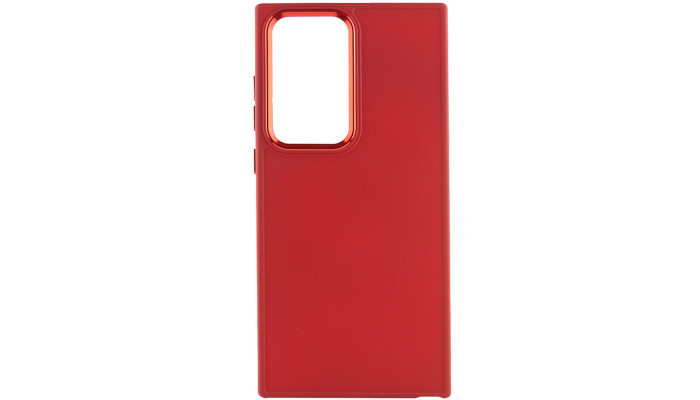 TPU чохол Bonbon Metal Style для Samsung Galaxy S24 Ultra Червоний / Red - фото