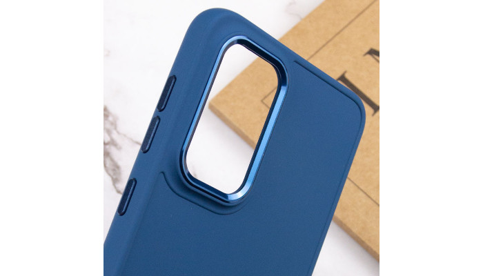 TPU чехол Bonbon Metal Style для Samsung Galaxy S24 Ultra Синий / Denim Blue - фото