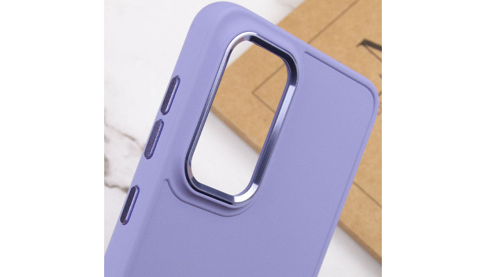 TPU чехол Bonbon Metal Style для Samsung Galaxy S24 Ultra Сиреневый / Dasheen - фото