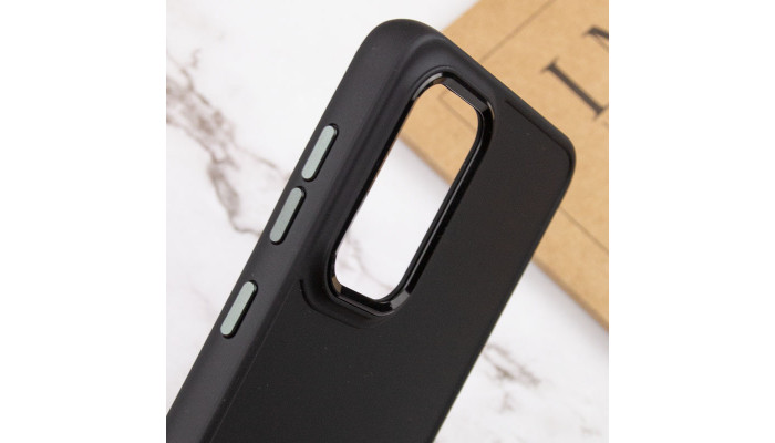 TPU чохол Bonbon Metal Style для Samsung Galaxy S24 Ultra Чорний / Black - фото