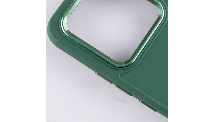 TPU чохол Bonbon Metal Style для Xiaomi Redmi 13C / Poco C65 Зелений / Army green - фото