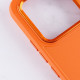 TPU чохол Bonbon Metal Style для Xiaomi Redmi 13C / Poco C65 Помаранчевий / Papaya - фото