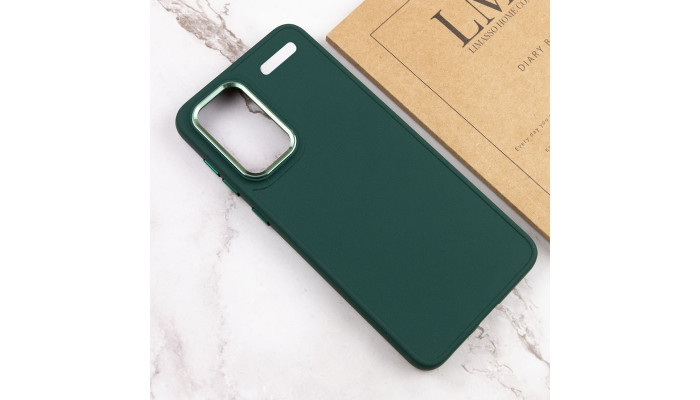 TPU чехол Bonbon Metal Style для Xiaomi Redmi Note 13 Pro+ Зеленый / Army green - фото