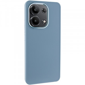 TPU чехол Bonbon Metal Style для Xiaomi Redmi Note 13 4G Голубой / Mist blue