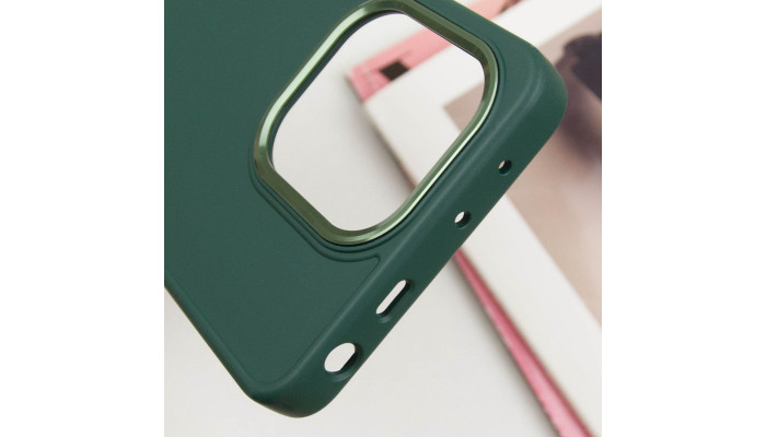 TPU чехол Bonbon Metal Style для Xiaomi Redmi Note 13 4G Зеленый / Army green - фото