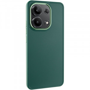 TPU чехол Bonbon Metal Style для Xiaomi Redmi Note 13 4G Зеленый / Army green