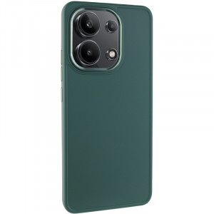 TPU чехол Bonbon Metal Style для Xiaomi Redmi Note 13 4G Зеленый / Pine green