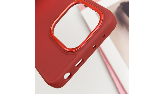 TPU чехол Bonbon Metal Style для Xiaomi Redmi Note 13 4G Красный / Red - фото