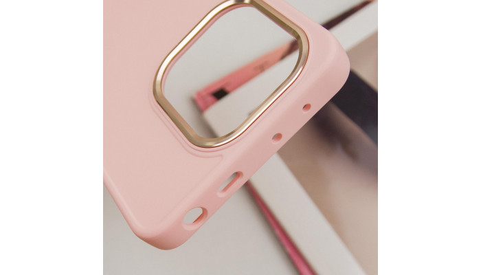 TPU чохол Bonbon Metal Style для Xiaomi Redmi Note 13 4G Рожевий / Light pink - фото