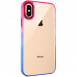 Чехол TPU+PC Fresh sip series для Apple iPhone XS Max (6.5") Синий / Розовый