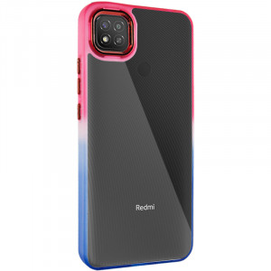 Чехол TPU+PC Fresh sip series для Xiaomi Redmi 9C Синий / Розовый