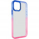 Чехол TPU+PC Fresh sip series для Apple iPhone 13 (6.1") Розовый / Синий