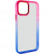 Чехол TPU+PC Fresh sip series для Apple iPhone 13 (6.1") Синий / Розовый