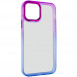 Чехол TPU+PC Fresh sip series для Apple iPhone 14 (6.1") Синий / Фиолетовый