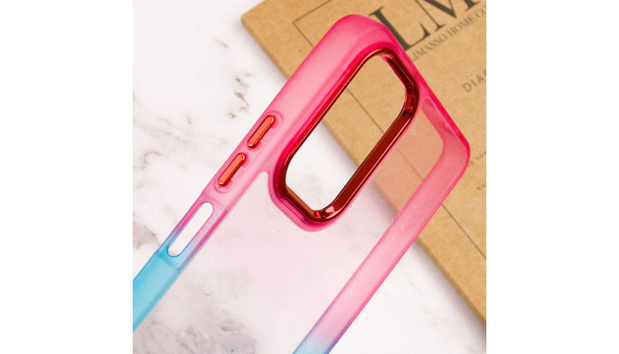 Чохол TPU+PC Fresh sip series для Xiaomi Redmi Note 12 4G Бірюзовий / Рожевий - фото