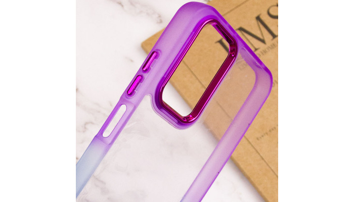 Чохол TPU+PC Fresh sip series для Xiaomi Redmi Note 12 4G Синій / Фіолетовий - фото